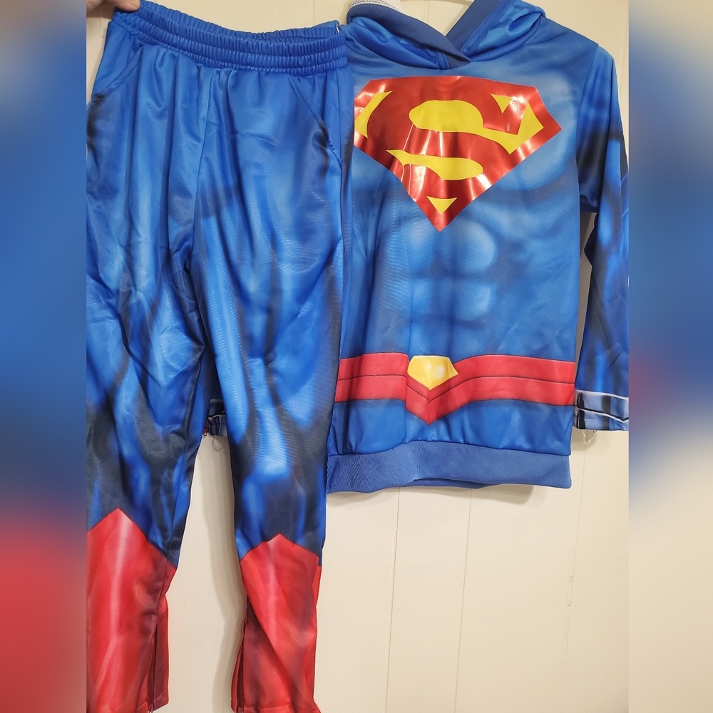 Superman w Muscles Man of Steel childs costume M Rubies  No Cape Medium